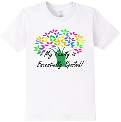Kids My Family Is Essentially Spoiled T-Shirt 4 White