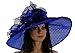 Polka Dot Wide Brim Organza Derby Hat with Jewel Accents