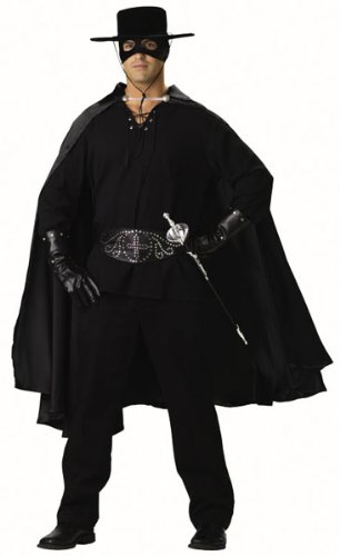 Adult Zorro Bandit Halloween Costume (Large 42-44)  