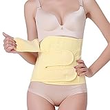 妊婦帯 産後サポーター 骨盤矯正 腰痛対策 骨盤ウエストニッパー ダイエットベルト 腰サポーター 90cm (イエロー、サイズM)