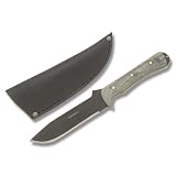 Condor Tool and Knife Toloza 6-Inch Black Blade, Black Micarta Handle, Black Leather Sheath