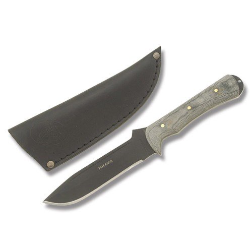 Condor Tool and Knife Toloza 6-Inch Black Blade, Black Micarta Handle, Black Leather Sheath Condor Tool and Knife Toloza 6-Inch Black Blade, Black Micarta Handle, Black Leather Sheath Hunting Knives