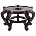 Traditional Asian Furniture & D�cor - 10.5" Diameter Chinese Fish Bowl Jardiniere Planter Pot 5 Leg Base / Stand