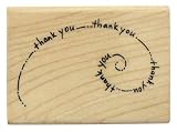 THANK YOU SWIRL RUBBER STAMP