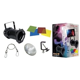 American DJ 64 Combo Black Complete with500W Lamp and Accessories by 