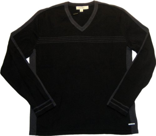 Calvin Klein Simple Stripes V-Neck Sweater