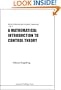 A Mathematical Introduction to Control Theory (Series in Electrical and Computer Engineering)