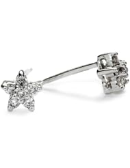 Kobelli "AMOUR" Round Diamond Star Fashion Earrings (1/5 cttw, HI/ I1-I2)