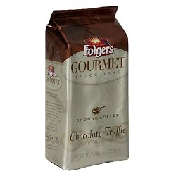 Folgers Gourmet Selections Coffee, Chocolate Truffle Ground Coffee, 12-Ounce Bags (Pack of 3)