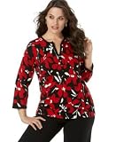 AK Anne Klein Plus Size Floral Top