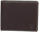 Timberland Mens Antique Leather Passcase Bifold Wallet