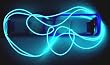 9ft Aqua-blue Neon Glowing Strobing Electroluminescent Wire (El Wire)