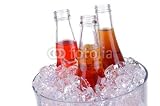 Wallmonkeys Peel and Stick Wall Decals - Soda Bottles in Ice Bucket - Removable Graphic