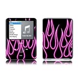 Pink Neon Flames Design Protective Decal Skin Sticker for Apple iPod nano 3G (3rd Generation) 4GB/ 8GB Player