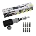 180-Degree Pivot Shaft 2-Way Ratchet Screwdriver with 8 Bits
