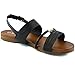 Nature Breeze Women's Slingback Ankle Buckle Open Toe Strap Casual Sandal Shoes