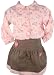 Baby : Laura Ashley Baby Girls Flowered Shirt Green Skirt Set-18 Months