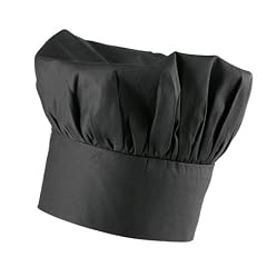 Kochmuetze / Kochhut Bistro Schwarz mit Klettband verstellbar