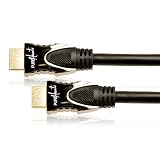 PureMounts - Premium High Speed HDMI Kabel mit Ethernet-Channel. Version 1.4 / 3D. HDMI Stecker auf HDMI Stecker. Für HD-TV. Farbe: Schwarz. Länge: 3,00m kurz