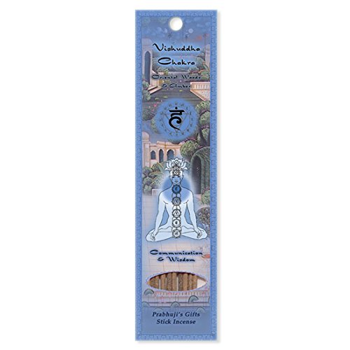 Prabhuji's Gifts - Hand Rolled Incense - Vishuddha Chakra - 10 Stick(s)