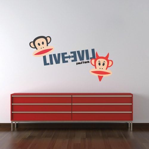 Paul Frank Good Guy Bad Guy Wall Decal - 96 cm x 64 cm / 37.8" x 25" - CoolWallArt