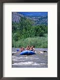 Animas River Near Durango Co, Whitewater Rafting Collections Framed Photographic Poster Print by Wiley & Wales, 17x21