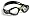 Black/Green Frame/Clear Lens