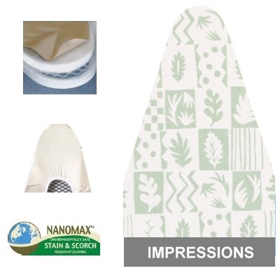 Ironing Board Cover & Pad One Piece Ultra & Eco-Friendly (54x14) in Impressions by Whitney Design