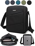 CoolBell(TM) MacBook Shoulder Messenger Carrying Bag Case With Handle Shoulder Strap Zipper for iPad Air2/ iPad Air/ iPad 4/ iPad 3/ iPad 2/ iPad Samsung 10.1 Inch Tablet PC,Black