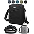 CoolBell(TM) MacBook Shoulder Messenger Carrying Bag Case With Handle Shoulder Strap Zipper for iPad Air2/ iPad Air/ iPad 4/ iPad 3/ iPad 2/ iPad Samsung 10.1 Inch Tablet PC,Black