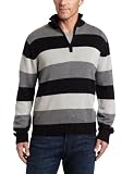 Alex Stevens Mens Rugby Zip Sweater Black XLarge