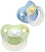 NUK Designer Pull BPA Free Silicone Pacifier, Baglet, Size 1, 2 Pack, Colors May Vary