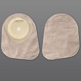 Hollister Premier Mini Closed Pouch with Filter, Pre-Sized Soft Flex Skin Barrier, Beige, Length 7", Stoma 1", 30/Bx, HOL82125