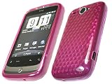 iTALKonline ProGel PINK Super Hydro Gel Protective Armour/Case/Skin/Cover/Shell for HTC WildFire Wild Fire Andriod SmartPhone