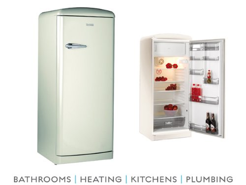 Baumatic Retro Freestanding Fridge Ivory RETRO12IV