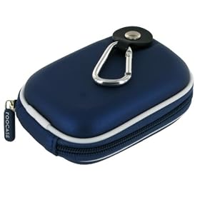 rooCASE EVA Hard Shell (Dark Blue) Carrying Case with Memory Foam for Nikon Coolpix S8100 Digital Camera