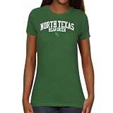 NCAA North Texas Mean Green Ladies Team Arch Slim Fit T-Shirt - Green