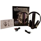 Hi-Fi FM Wired or Wireless Headphones - Listen to your favourite music or radio station anywhere in the house without wires