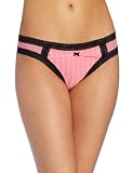 Betsey Johnson Women's Zipper Stripe Lo Rise Wide Side Thong