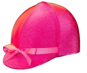 Equestrian Riding Helmet Cover - Hot Pink