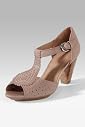 Per Una Leather Punch T-Bar Shoes [T02-1528-S-LCTB]