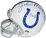John Mackey Autographed/Hand Signed Baltimore Colts Replica Mini Helmet HOF