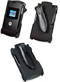 AUTHENTIC CELLET ELITE RUBBERIZED COATED (Face-Out) SWIVEL BELT CLIP HOLSTER for MOTOROLA RAZR V3 / V3i / V3m / V3c / V3t / V3r / V3e - CELLET RETAIL PACKAGING