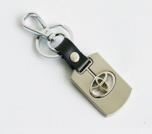 Mercedes-Benz 3D Chrome Metal rectangle Keychain key Ring (Toyota)