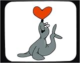 Mouse Pad with heart, seal, animal
