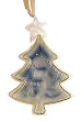 3" Crystal Elegance Winter Scene Tree-Shaped Christmas Ornament
