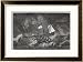 Kraken Attacking a Sailing Vessel During a Storm Framed Art Poster Print by E. Etherington, 32x24