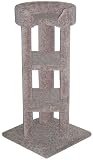 41 inch Corner Tower : Color DARK GREY : Leg Covering CARPET : Size 41 INCH