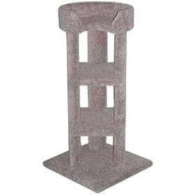 41 inch Corner Tower : Color DARK GREEN : Leg Covering CARPET : Size 41 INCH