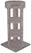 41 inch Corner Tower : Color BEIGE : Leg Covering 2 SISAL LEGS : Size 41 INCH